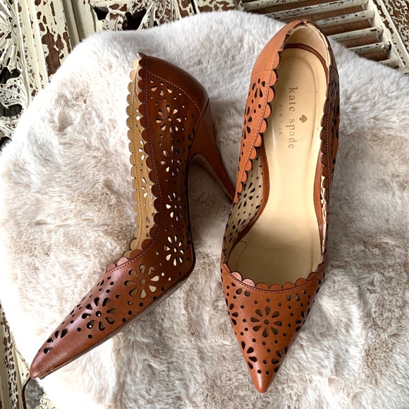 kate spade Shoes - Kate Spade Lana Lazer Cut Heels